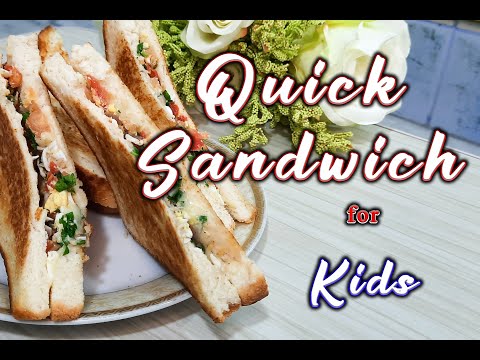 Quick Egg Sandwich for Kids || Toddlers breakfast Recipe with Egg || High Protein Breakfast Recipe