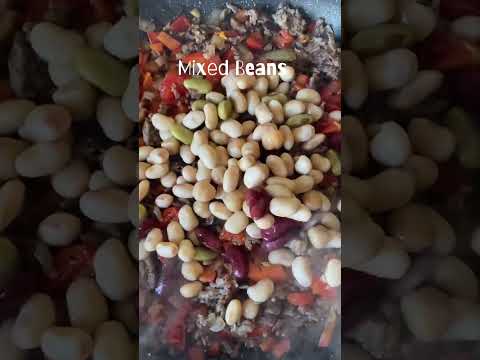 ASMR MiNCH MIXED BEEF & MEAT W/ MIXED BEANS MIXED DRIED FRUITS #shorts