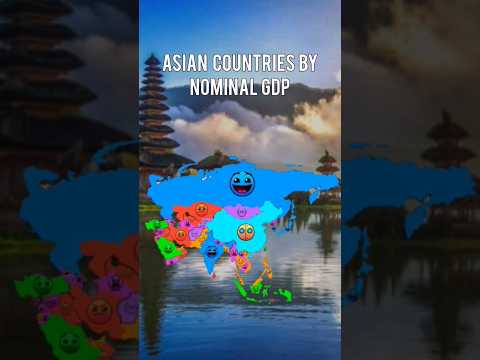 Asian Countries ranked by Nominal GDP #facts #asia #geometrydash