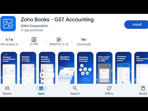 How To Install Zoha Books GST Accounting App's | How To Download Zoha Books GST Accounting App's