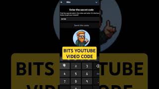 Bits Airdrop Youtube Video Code of The Day #bits #airdropalert #airdropupdates #videocode #mining