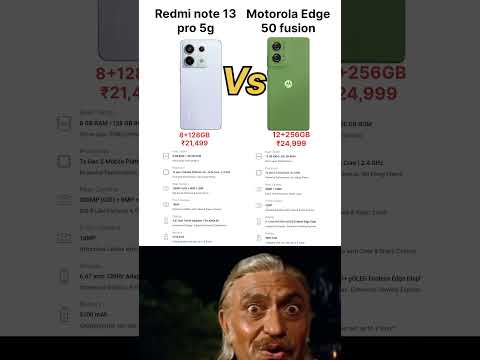 Redmi note 13 pro 5g vs Motorola edge 50 fusion 😲 review shorts videos #vairalshort #trendingshorts