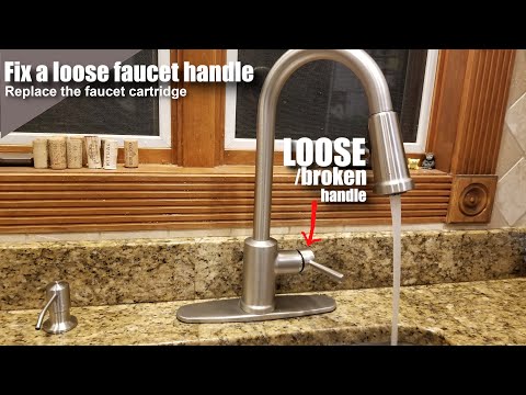 Fix a loose or broken handle on a single handle faucet - Moen faucet cartridge replacement