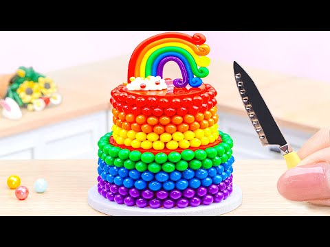 🌈Amazing Rainbow Cake Recipes 🌈 How To Miniature Rainbow Chocolate Cake Decorating Ideas