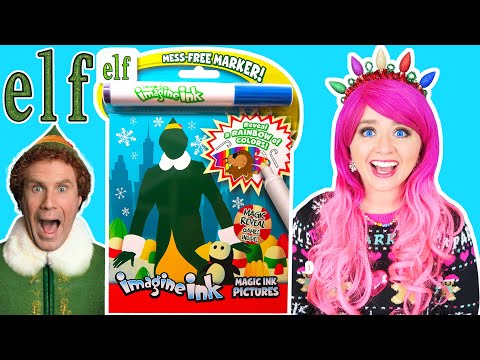 Coloring Buddy The Elf Imagine Ink Coloring Book | Christmas Magic Ink Activity & Game Book