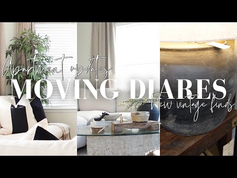 MOVING VLOG EP:18 | Apartment updates, TV mounted, vintage shop with me + finds, new decor & more...