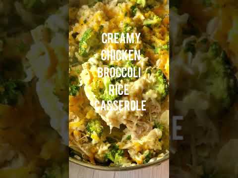 Creamy Chicken & Broccoli Rice Casserole (one-pot meal)