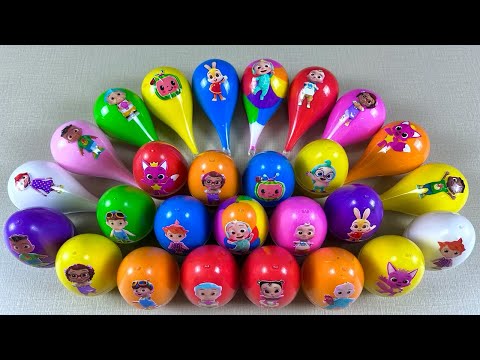 Rainbow Eggs CLAY: Finding Hogi in Droplets with SLIME Coloring ! Satisfying ASMR Videos