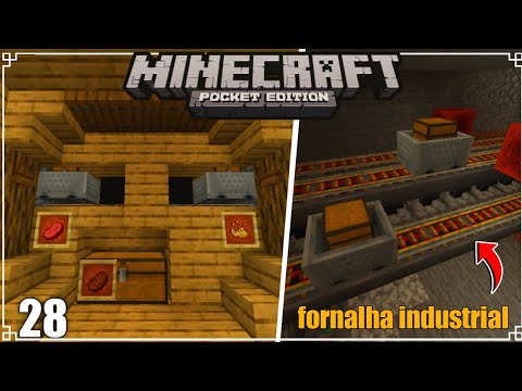 COMO FAZER UMA FORNALHA INDUSTRIAL NO MINECRAFT - MINECRAFT SURVIVAL 1.19 #28 ( MINECRAFT BEDROCK )