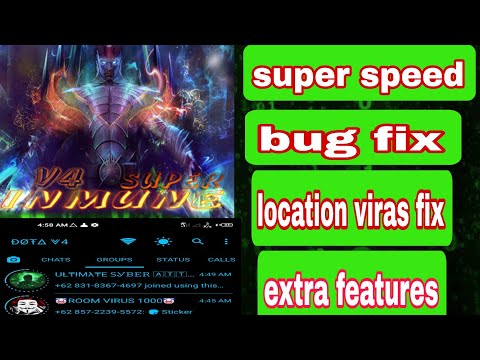 Immune mod anti virus whatsapp dota🔥 v4 trava WhatsApp semua viras ammune WhatsApp#modwhatsapp