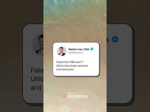 Failed the CMA exam? Utilize new study materials and resources.