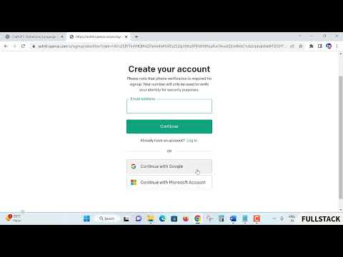 How to Set up an account with ChatGPT | Open AI | full stack development