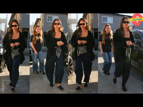 JESSICA ALBA AND HER DAUGHTER STEP OUT IN STYLE FOR A QUICK FOOD RUN AT JOAN'S ON THIRD!!!