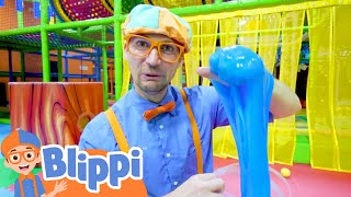 Learn Five Senses With Blippi & More at The Indoor Kids Playground | Educational Videos For Toddlers