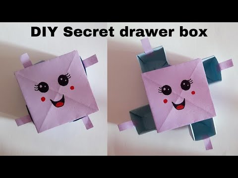 Easy secret drawer box | Origami secret box | Paper Kawaii box | Surprise Gift box ideas