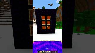 Fake portal ☠️☠️ #minecraft #releated #minecraftgameplay #gaming #minecraftgaming #minecraftgamplay