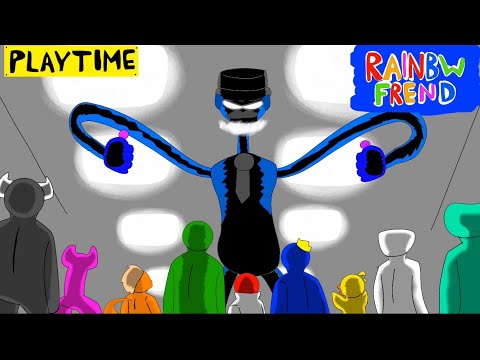 Rainbow Friends ⚔ Poppy Playtime part 5 (Daddy long legs Vs Green oreng black whait yellow pink)