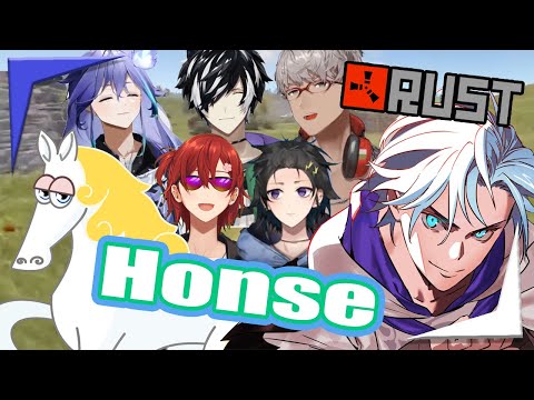 Altare horsin' around the senpais in Holostars RUST server【Holostars EN + JP Sub】