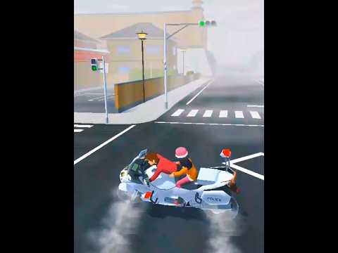 Bike race b/w YUTA & Police #sakuraschoolsimulator #sakurasch #sakurass #race