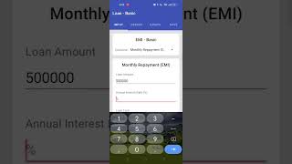 Loan EMI calculator