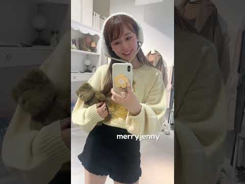 今天拍merryjenny～这……也太可愛了～             #台灣 #東京 #中國 #bibiy #ootd #merryjenny#ootd#日系穿搭#日常穿搭