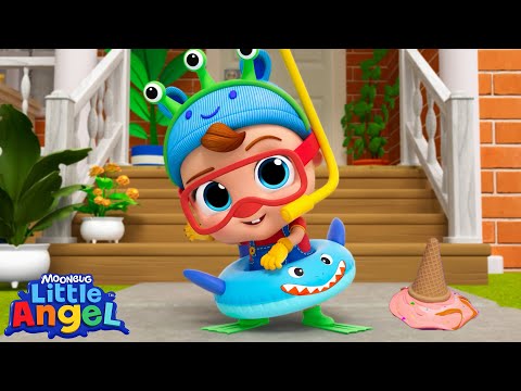 Stuck in a Monster Outfit! Dress Up Song | Little Angel And Friends Kid Songs