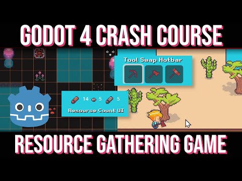 Crash Course ~ How to Make a Resource Gathering Game in Godot 4!