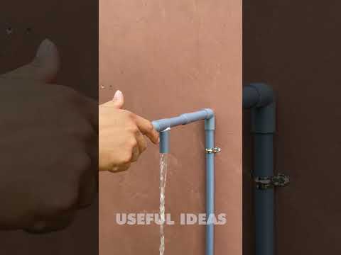 How to make a water valve using plastic pipes #shorts #watervalve