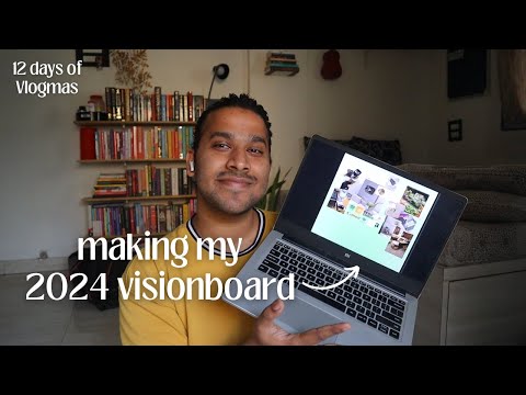 making my 2024 visionboard ✨ // 12 Days of Vlogmas 🎄❄️