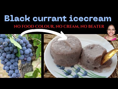 ఎటువంటి క్రీమ్ వాడకుండా పాలు తోనే black currant icecream || grapes icecream|| icecream in telugu