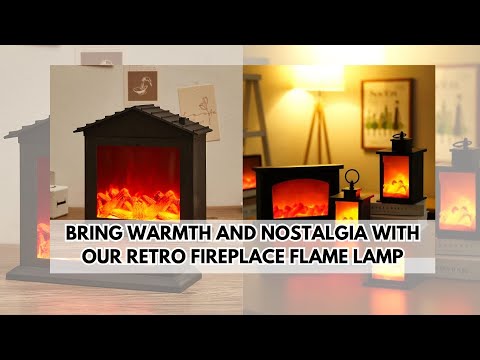 Retro Fireplace Flame Lamp