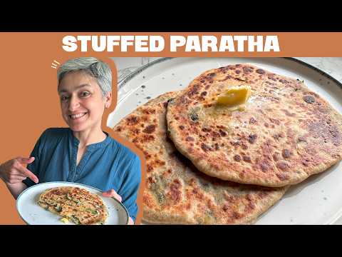 MY FAVOURITE PARATHA EVER - Fenugreek potato stuffed bread - Methi alu paratha!