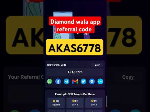 diamond wala referral code | diamond wala refer code | diamond wala | referral code #shorts