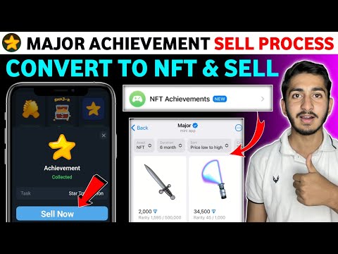 Major achievement convert to NFT and Sell process | Major new update today |Major Airdrop withdrawal