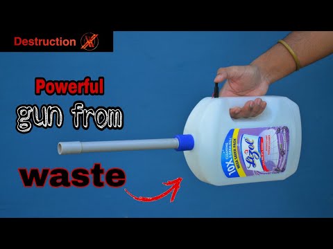 How to make a powerful alcohol GUN at home easily . Homemade Alcohol gun