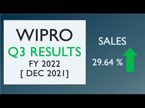 WIPRO Q3 Results 2022 | WIPRO Quarterly Results Analysis Q3FY22 [Dec2021]