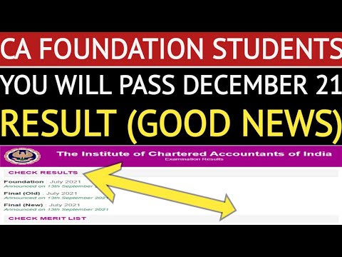 |CA Foundation Students You Will Pass| Dec 21 Result| Foundation Students Result Time|