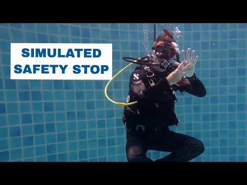 Safety Stop Practice Confined Water Skill - PADI Open Water Diver Course • Scuba Diving Tips