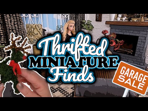 Thrifting for Miniatures in One Sixth Scale at Garage Sales