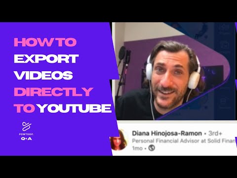 How to export videos directly to YouTube | Powtoon Video Q&A