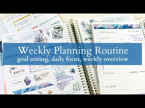 Weekly Reset Routine | PLAN WITH ME | Goal Setting, Weekly Overview & Daily Focus Planning