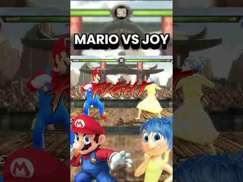 MARIO BROSS vs JOY #cercadevelho #mariobros #joy #insideout #fy #shorts