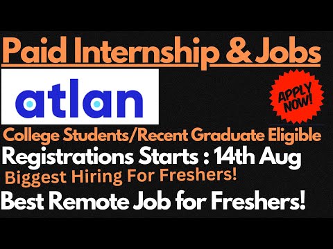 Atlan Off Campus Drive for Freshers | Paid Internship & Full Time Job Offers🔥🔥