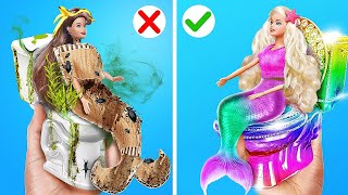 MERMAID BARBIE TRANSFORMATION 🧜‍♀️ How to Become Mermaid 😱 Makeup Challenge By YayTime! STAR