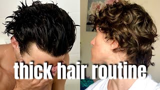 hair routine to grow thick hair as a man