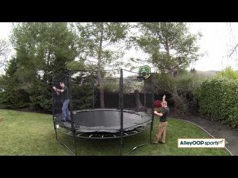 Safety Enclosure Installation  - (Part 3)- JumpSport & AlleyOOP Sports Trampolines