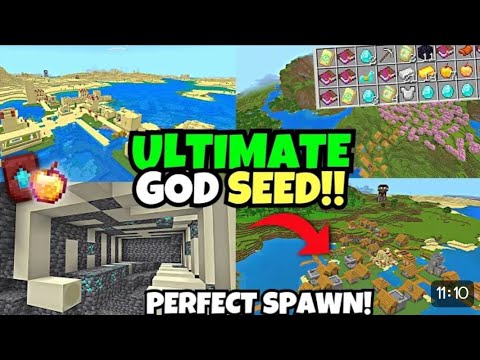 God seed for Minecraft Pe 1.20+ Bedrock #viral #trending #minecraft #gaming #seeds