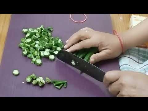 5तरीके भिन्डी काटने का तरीका / bhindi katna /How to chop Bhindi | Easy way to cut Lady's Finger