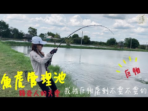 【釣魚日記】怪物管理池八種不同魚種的池塘任你釣....500元一天保證你來這邊才知道重訓練的少......fishing｜采蓁 Patti