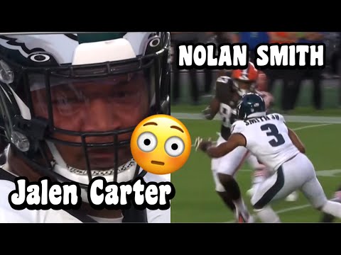 Jalen Carter & Nolan Smith are a PROBLEM 😳🔥 Browns Vs Eagles NFL Preseason Highlights